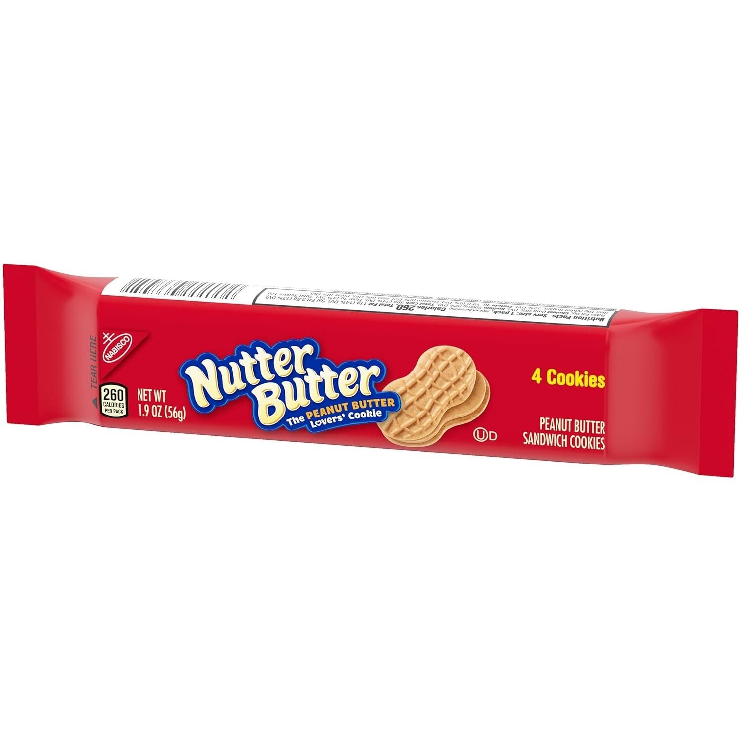 Nabisco Nutter Butter Bites Peanut Butter Sandwich Cookies 56g