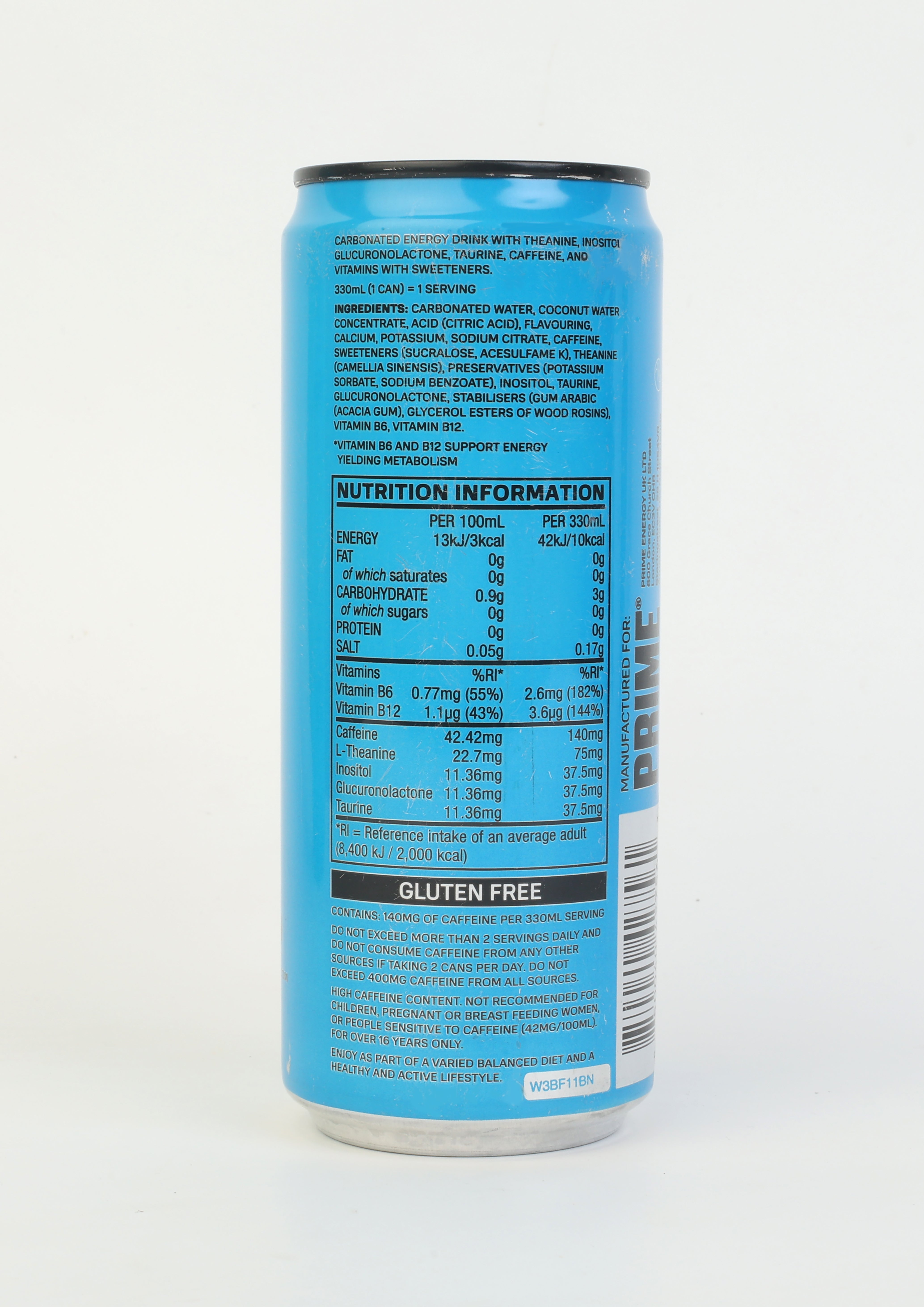 Prime Blue Raspberry Energy Drink 330ml at Best Price in India – Snackstar