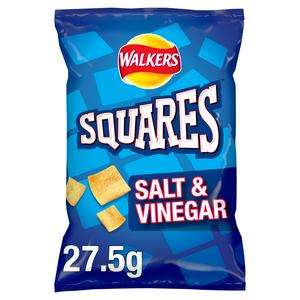 Walkers Squares Salt & Vinegar 27.5g