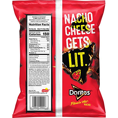 Doritos Flamin Hot Nacho Tortilla Chips