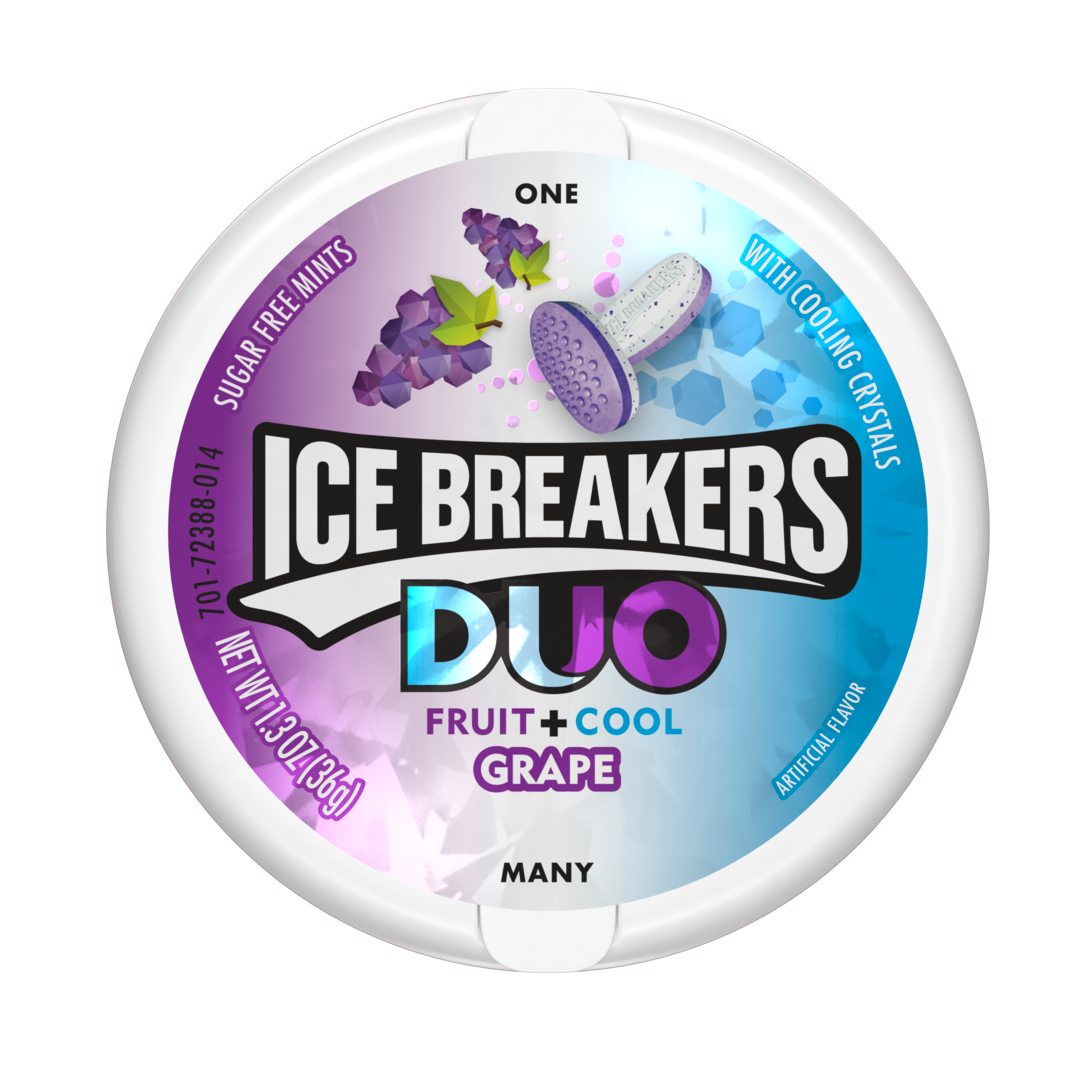 Ice Breakers Duo Fruit & Cool Grape Flavored Mints